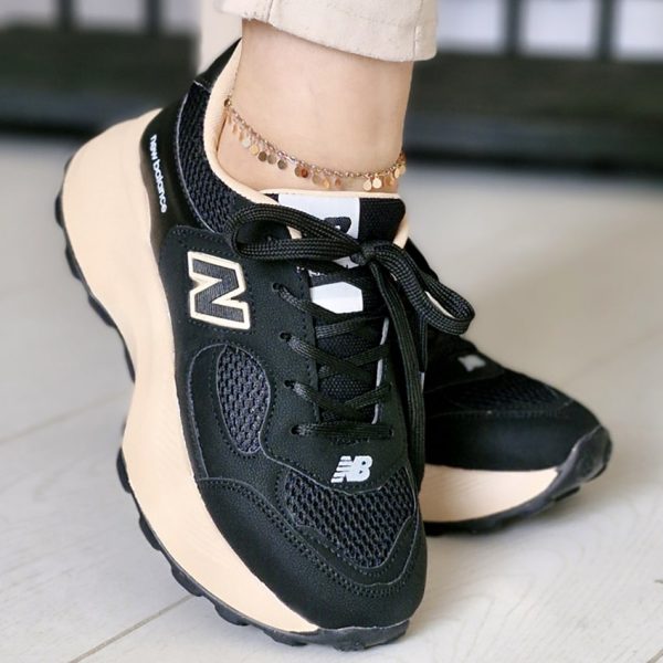 کتونی نیوبالانس مشکی کرم