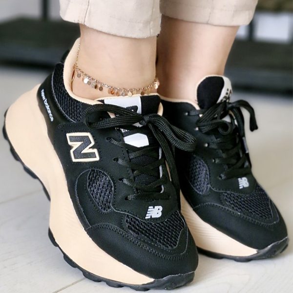 کتونی نیوبالانس مشکی کرم