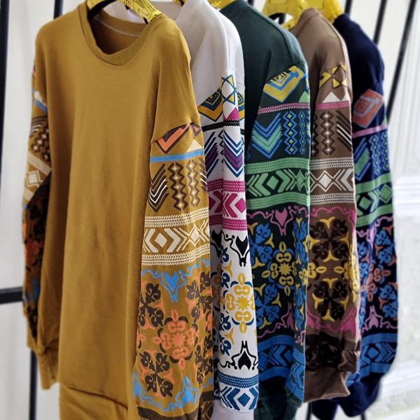 بلوز آستین چاپی - مانتو پاتریس رشت