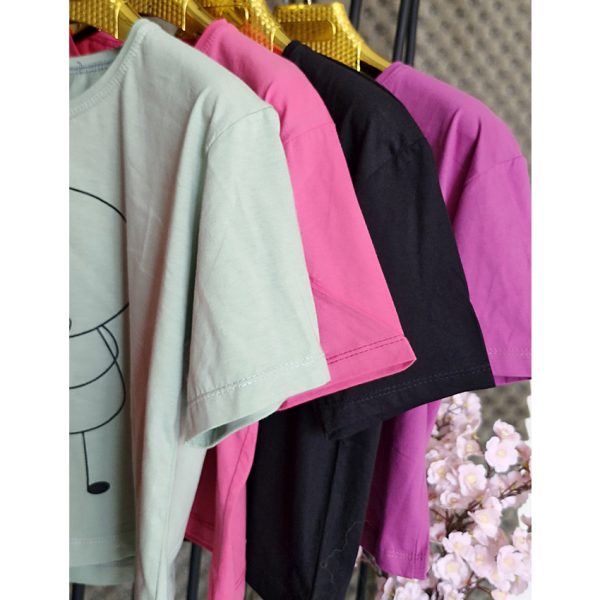 تیشرت کراپ تیشرت استیکر مانتو پاتریس_رشت