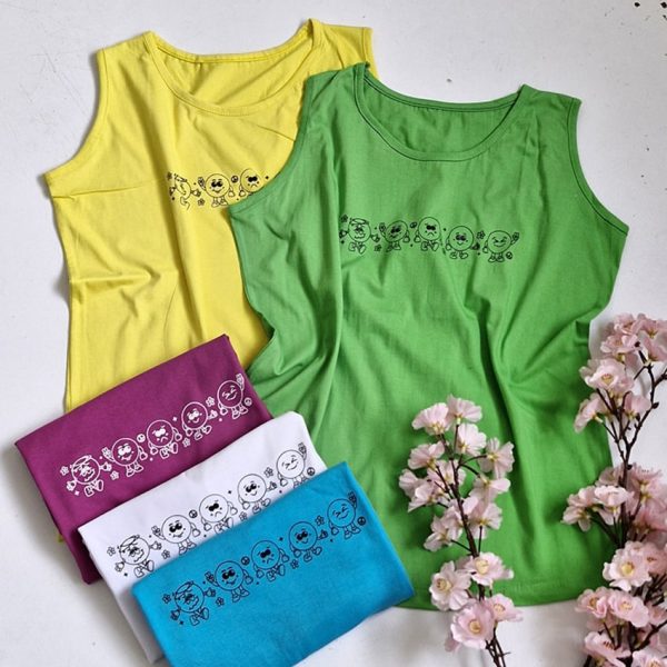 تاپ جلقه ای 5 ایموجی نخ پنبه