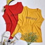 تاپ جلقه ای 5 ایموجی نخ پنبه