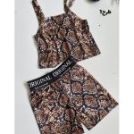 ست کراپ شورتک مخمل طرحدار - مانتو پاتریس رشت