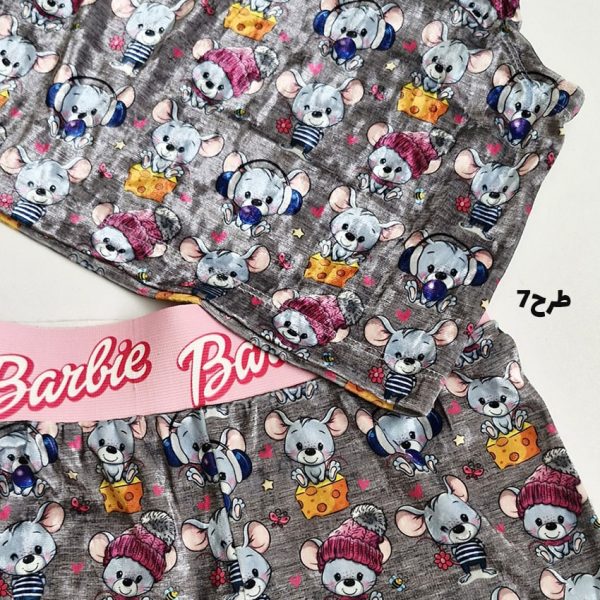 ست کراپ شورتک مخمل طرحدار - مانتو پاتریس رشت