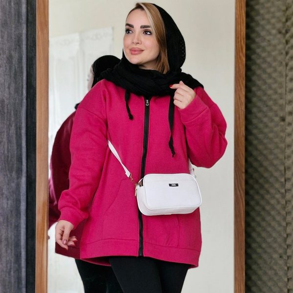 سویشرت دورس زیپی رنگی