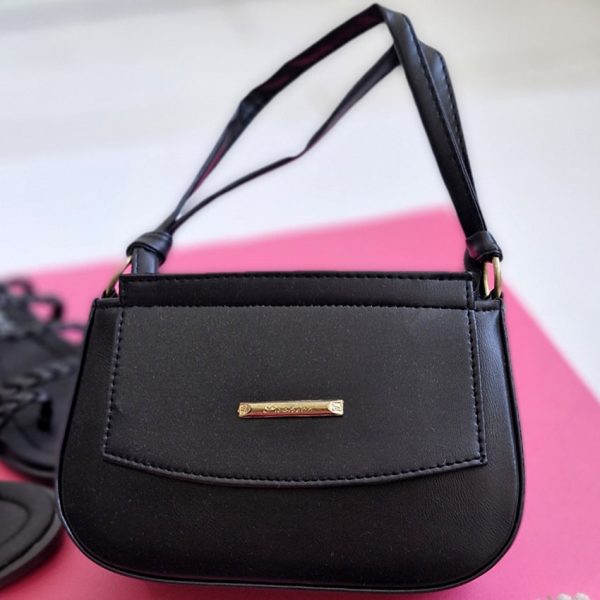 کیف دسته دار مشکی - مانتو پاتریس رشت