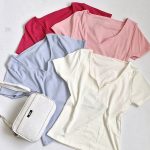 تیشرت فانریپ یقه دلبری - مانتو پاتریس رشت