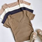 تیشرت فانریپ یقه دلبری - مانتو پاتریس رشت