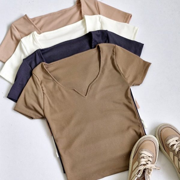 تیشرت فانریپ یقه دلبری - مانتو پاتریس رشت