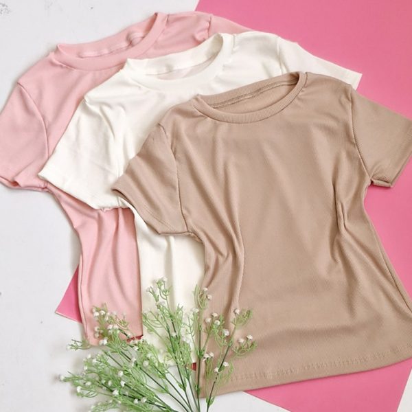 تیشرت کراپ فانریپ ساده - مانتو پاتریس رشت