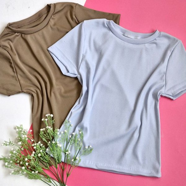 تیشرت کراپ فانریپ ساده - مانتو پاتریس رشت