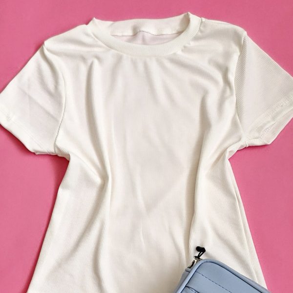 تیشرت کراپ فانریپ ساده - مانتو پاتریس رشت