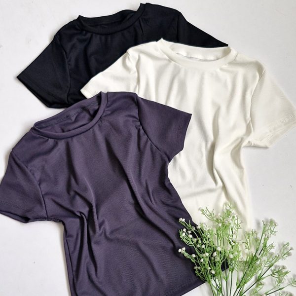 تیشرت کراپ فانریپ ساده - مانتو پاتریس رشت