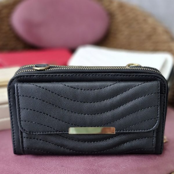 کیف دوشی دو زیپ چرم - مانتو پاتریس رشت