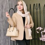 کت لینن دکمه نما- مانتو پاتریس رشت