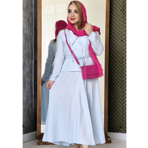 ست کت دامن 4 دکمه - مانتو پاتریس رشت