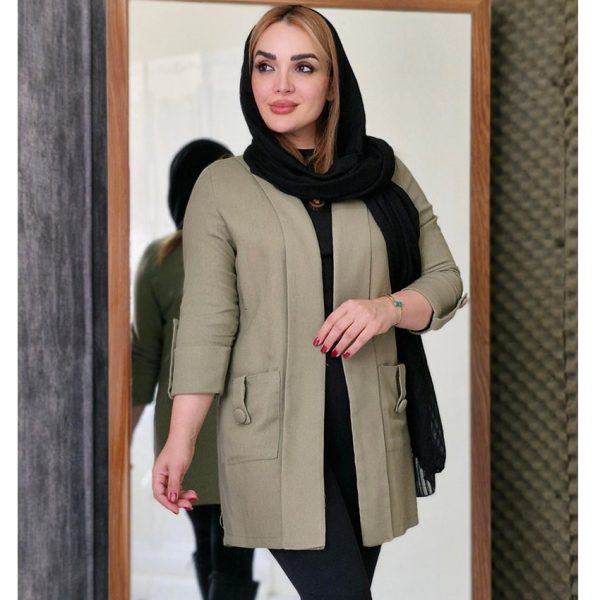 مانتو کتی جیب دکمه - مانتو پاتریس رشت