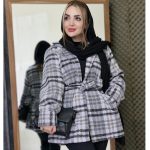 پالتو فوتر کمربندی چهارخونه - مانتو پاتریس رشت