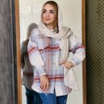 شکت چهارخونه دکمه چوبی