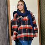 شکت چهارخونه دکمه چوبی