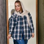 شکت چهارخونه دکمه چوبی