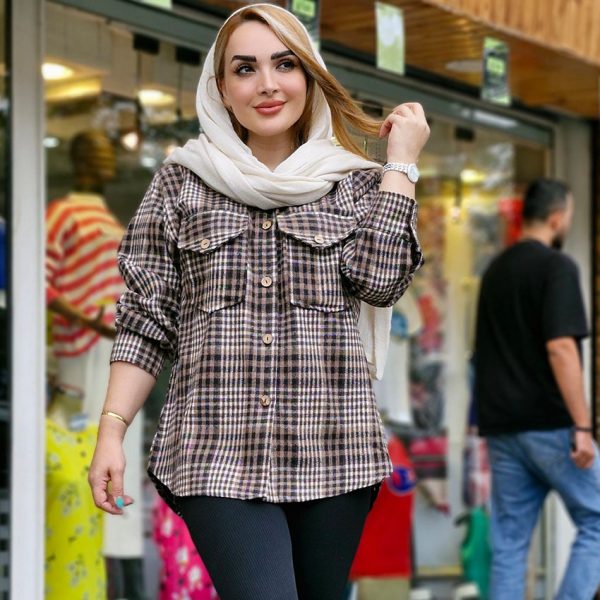 شکت دو جیب چهارخونه - مانتو پاتریس رشت