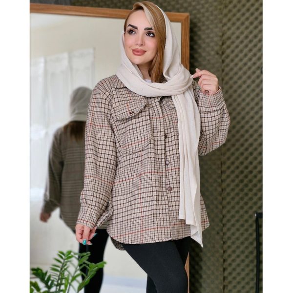 شکت دو جیب چهارخونه - مانتو پاتریس رشت