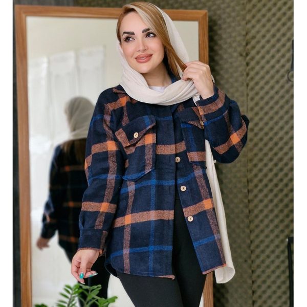 شکت دو جیب چهارخونه - مانتو پاتریس رشت