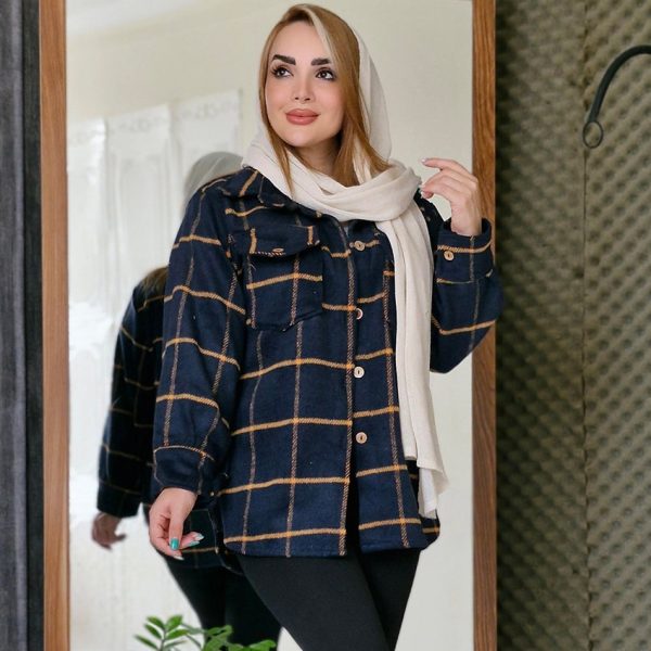 شکت دو جیب چهارخونه - مانتو پاتریس رشت