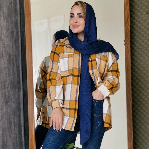 شکت چهارخونه پاییزه - مانتو پاتریس رشت