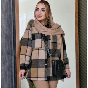 شکت چهارخونه پشمی - مانتو پاتریس رشت