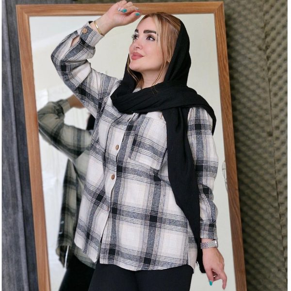 شکت چهارخونه پشمی - مانتو پاتریس رشت