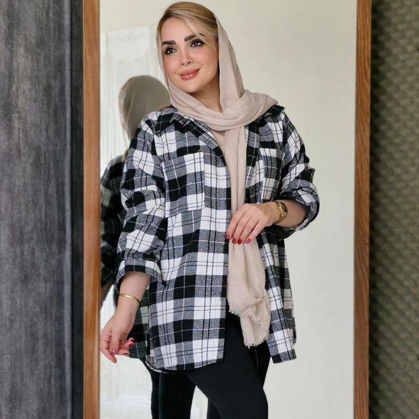 شکت فوتر چهارخونه - مانتو پاتریس رشت