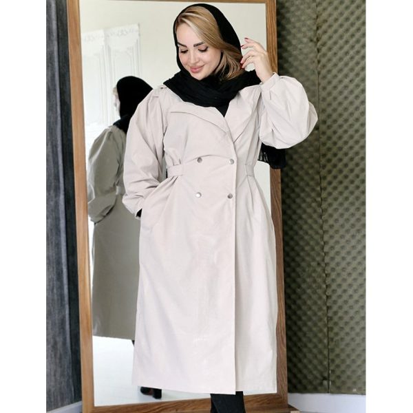 بارانی بلند پشت کش - مانتو پاتریس رشت