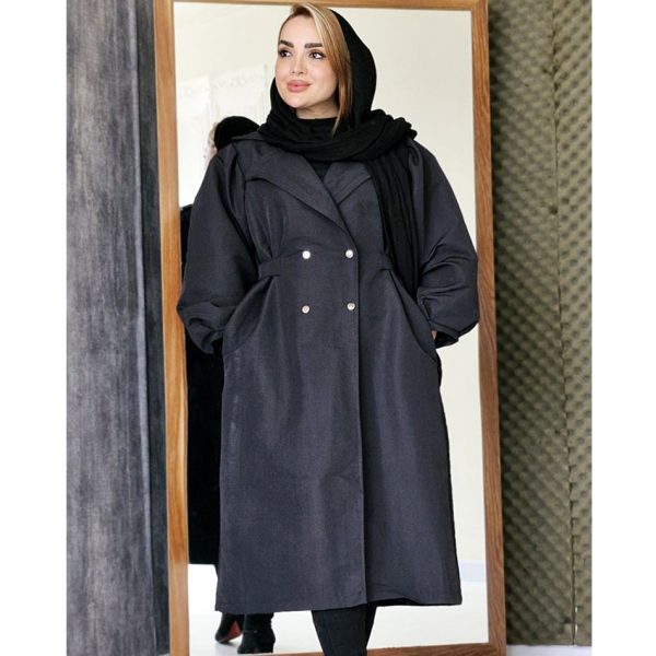 بارانی بلند پشت کش - مانتو پاتریس رشت