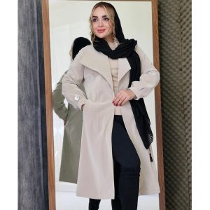 بارانی بلند یقه امریکایی - مانتو پاتریس رشت