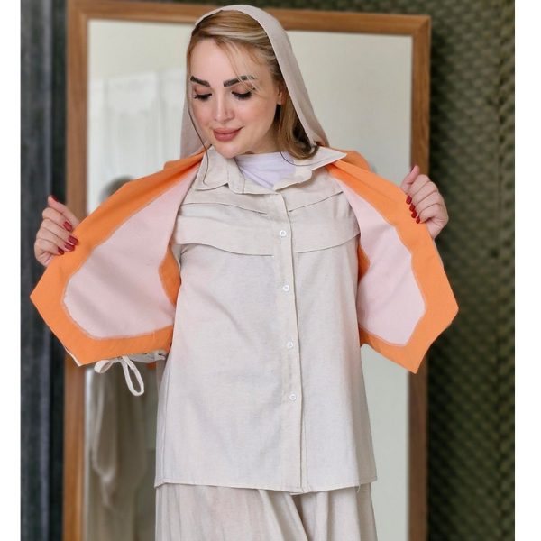 شومیز جلیقه لینن - مانتو پاتریس رشت