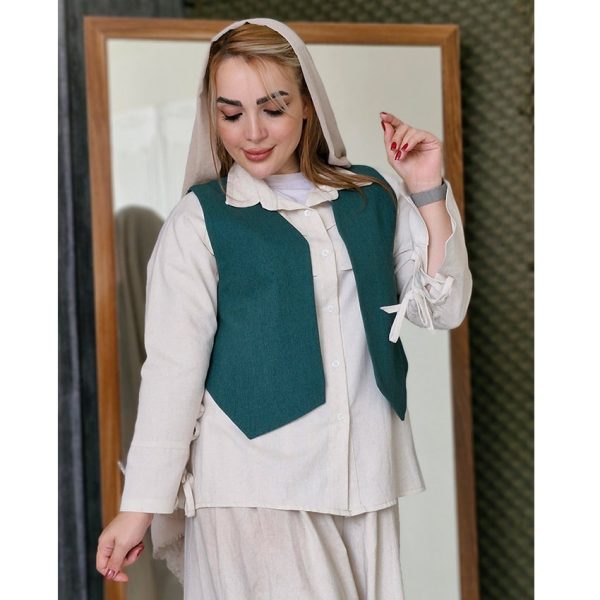 شومیز جلیقه لینن - مانتو پاتریس رشت