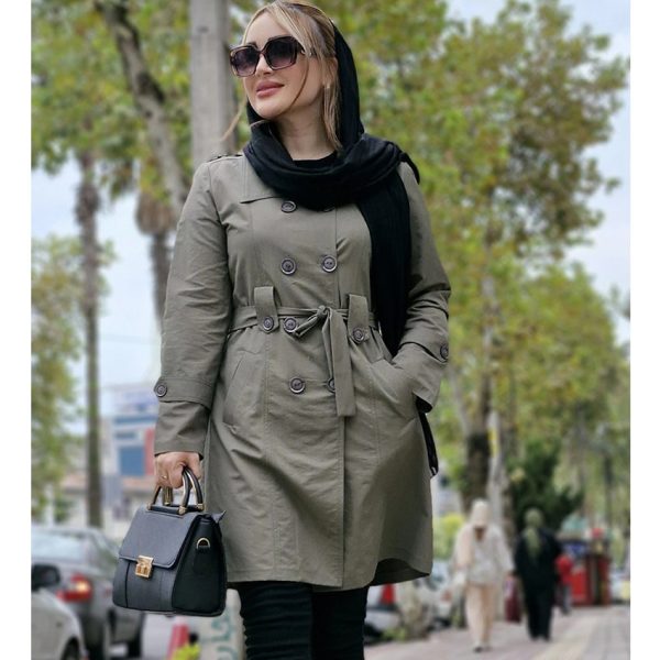 بارانی سرشونه سگک - مانتو پاتریس رشت