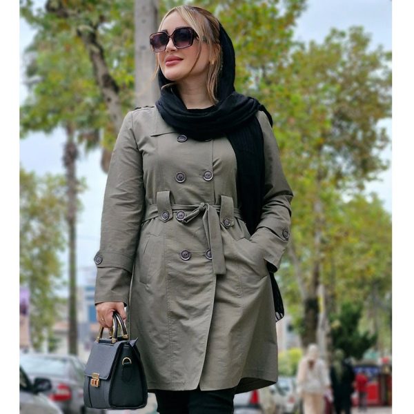 بارانی سرشونه سگک - مانتو پاتریس رشت