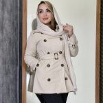 بارانی بلند کلاهدار - مانتو پاتریس رشت
