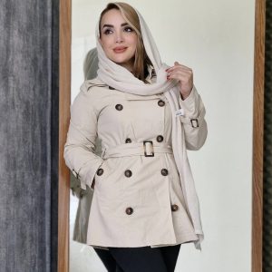 بارانی بلند کلاهدار - مانتو پاتریس رشت