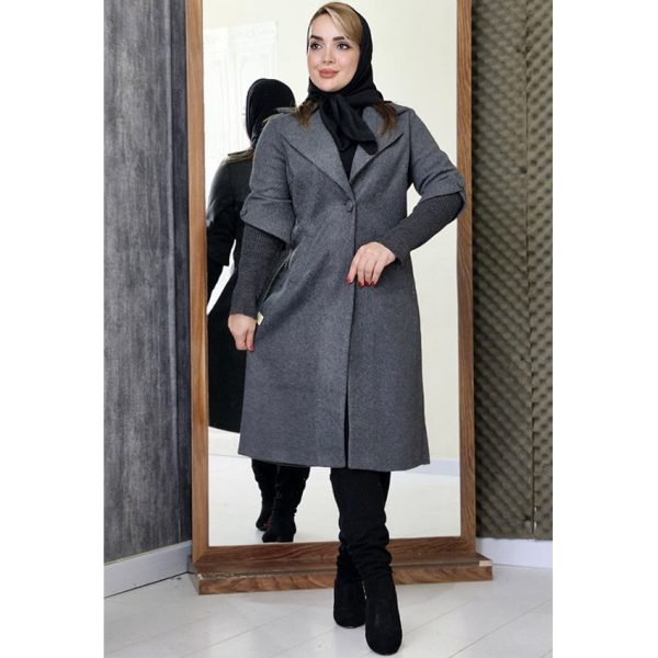 پالتو روناک آستین کشبافت - مانتو پاتریس رشت