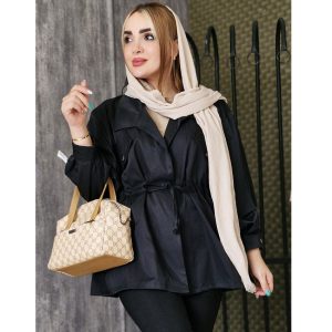 بارانی کتان زارا دکمه پرسی