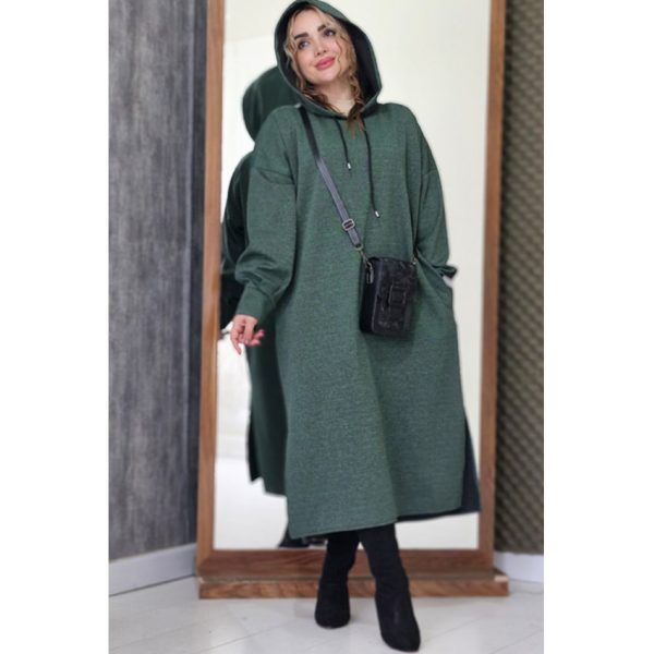 هودی بلند کلاهدار - مانتو پاتریس رشت