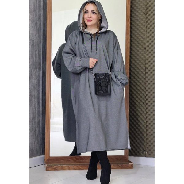 هودی بلند کلاهدار - مانتو پاتریس رشت