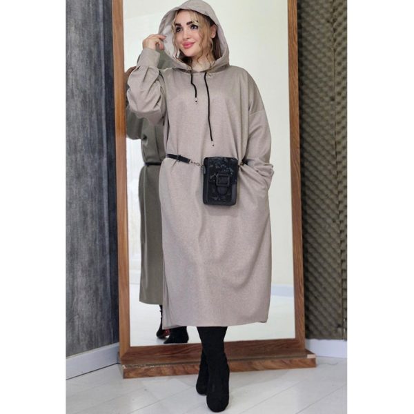 هودی بلند کلاهدار - مانتو پاتریس رشت