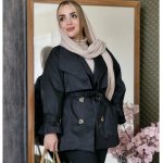 بارانی دو یقه کتان - مانتو پاتریس رشت