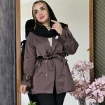 بارانی دو یقه کتان - مانتو پاتریس رشت