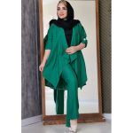 ست مانتو شلوار یقه شکاری - مانتو پاتریس رشت